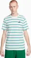 Футболка Nike SPORTSWEAR CLUB STRIPE бело-зелено-синяя DZ2985-094