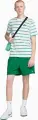 Футболка Nike SPORTSWEAR CLUB STRIPE бело-зелено-синяя DZ2985-094