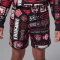 Шорти підліткові Nike JORDAN ESSENTIALS FRENCH TERRY PRINTED чорно-червоно-білі 95D743-023