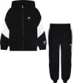 Спортивний костюм підлітковий Nike AIR FLEECE чорно-білий HV1219-010__HF8811-010
