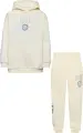 Спортивний костюм підлітковий Nike SPORTSWEAR CLUB FLEECE OVERSIZED кремовий HJ3371-113__HJ3374-113
