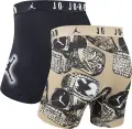 Труси (боксерки) Nike AIR JORDAN FLIGHT MVP 2-PACK BOXER BRIEFS світло-коричневі, чорні (2 штуки) JM0744-J34