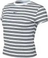 Футболка жіноча Nike SPORTSWEAR CHILL KNIT SLIM STRIPED біло-сіра HF9524-100