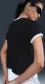 Футболка женская Nike SPORTSWEAR GRAPHIC RINGER черно-белая IF4072-010