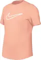 Футболка подростковая Nike ONE FITTED DRI-FIT персиковая FZ5600-844