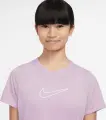 Футболка підліткова Nike ONE FITTED DRI-FIT бузкова FZ5600-537