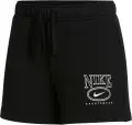 Шорти жіночі Nike SPORTSWEAR CLUB FLEECE MID-RISE 4" GRAPHIC чорні HJ1282-010