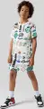 Шорты подростковые Nike JORDAN ESSENTIALS FRENCH TERRY PRINTED бело-сине-зеленые 95D743-782
