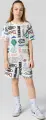 Шорты подростковые Nike JORDAN ESSENTIALS FRENCH TERRY PRINTED бело-сине-зеленые 95D743-782