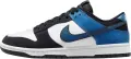 Кроссовки Nike DUNK LOW RETRO NAS черно-бело-синие FD6923-100