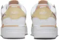 Кроссовки женские Nike AIR FORCE 1 SHADOW бело-золотисто-светло-коричневые DZ1847-111