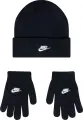 Зимовий набір аксесуарів підлітковий Nike FUTURA BEANIE GLOVE SET чорний 9A2961-023