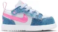 Кроссовки детские Nike AIR JORDAN 1 LOW ALT SE (TD) голубо-бело-розовые HQ2002-400
