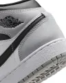 Кроссовки подростковые Nike AIR JORDAN 1 MID (GS) бело-черно-серые DQ8423-101