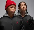 Куртка подростковая Nike JORDAN BIG LOGO HOODED BOMBER черно-серая 95D647-023