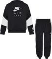 Спортивний костюм підлітковий Nike AIR FLEECE чорно-білий HF8812-010__HF8811-010