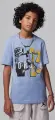 Футболка подростковая Nike JORDAN RETRO SPEC голубая 95C978-B18