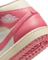 Кроссовки женские Nike AIR JORDAN 1 MID розово-бело-кремовые BQ6472-109