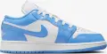 Кроссовки подростковые Nike AIR JORDAN 1 LOW SE (GS) голубо-белые FZ3929-114