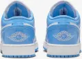 Кроссовки подростковые Nike AIR JORDAN 1 LOW SE (GS) голубо-белые FZ3929-114