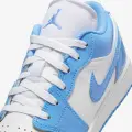 Кроссовки подростковые Nike AIR JORDAN 1 LOW SE (GS) голубо-белые FZ3929-114