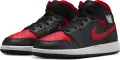Кроссовки подростковые Nike AIR JORDAN 1 MID (GS) черно-красные DQ8423-067
