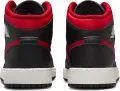 Кроссовки подростковые Nike AIR JORDAN 1 MID (GS) черно-красные DQ8423-067