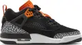 Кроссовки подростковые Nike JORDAN SPIZIKE LOW (GS) черно-оранжево-белые FQ3950-008