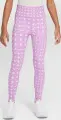 Леггинсы подростковые Nike ONE DRI-FIT HIGH-WAISTED сиренево-светло-розовые HF8228-532