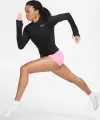 Лонгслів для бігу жіночий Nike PACER чорний CU3270-010