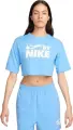 Футболка жіноча Nike SPORTSWEAR CROPPED блакитна FZ4635-412