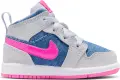Кросівки дитячі Nike JORDAN 1 MID SE (TD) світло-сіро-блакитно-рожеві HQ2000-400