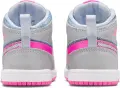 Кросівки дитячі Nike JORDAN 1 MID SE (TD) світло-сіро-блакитно-рожеві HQ2000-400