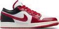 Кроссовки женские Nike AIR JORDAN 1 LOW красно-бело-черные DC0774-160