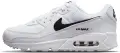 Кроссовки женские Nike AIR MAX 90 бело-черные DH8010-101