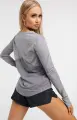 Лонгслів для бігу жіночий Nike DRI-FIT MILER сірий DJ0953-056