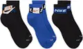 Шкарпетки Nike EVERYDAY PLUS ANKLE SOCKS чорні, сині (3 пари) HJ9378-902