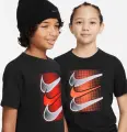 Футболка подростковая Nike SPORTSWEAR CORE BRANDMARK черная DX9525-010