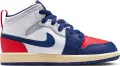 Кросівки дитячі Nike AIR JORDAN 1 MID (PS) синьо-біло-червоні DQ8424-102