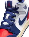 Кросівки дитячі Nike AIR JORDAN 1 MID (PS) синьо-біло-червоні DQ8424-102