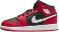 Кроссовки подростковые Nike AIR JORDAN 1 MID (GS) красно-черные DQ8423-061