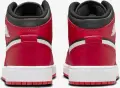Кроссовки подростковые Nike AIR JORDAN 1 MID (GS) красно-черные DQ8423-061