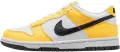 Кросівки підліткові Nike DUNK LOW NEXT NATURE (GS) жовто-біло-чорні FN3807-800