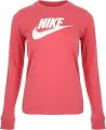 Лонгслив женский Nike SPORTSWEAR ESSENTIAL FUTURA коралловый BV6171-622
