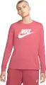 Лонгслив женский Nike SPORTSWEAR ESSENTIAL FUTURA коралловый BV6171-622