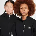 Толстовка підліткова Nike AIR FLEECE чорно-біла HV1219-010