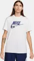 Футболка Nike SPORTSWEAR бело-темно-синяя FQ8034-100