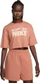 Футболка жіноча Nike SPORTSWEAR CROPPED персикова FZ4635-212
