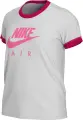 Футболка подростковая Nike AIR серо-розовая DO4641-051