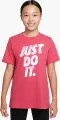Футболка подростковая Nike SPORTSWEAR JUST DO IT BRANDMARK розовая DO1822-666